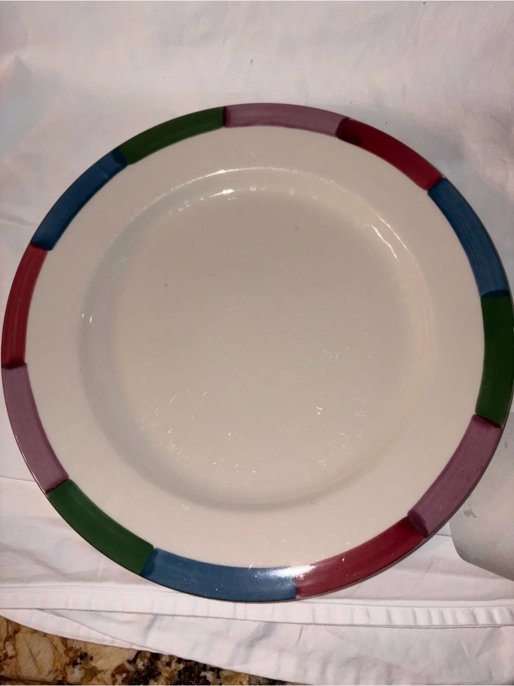 HTF Homer Laughlin tones Set of 6 dinner plates